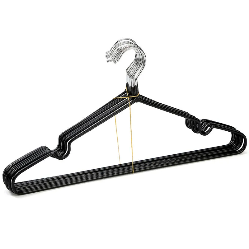 10 Pcs Durable Metal Clothes Hanger with Non-Slip Coating, HG0002