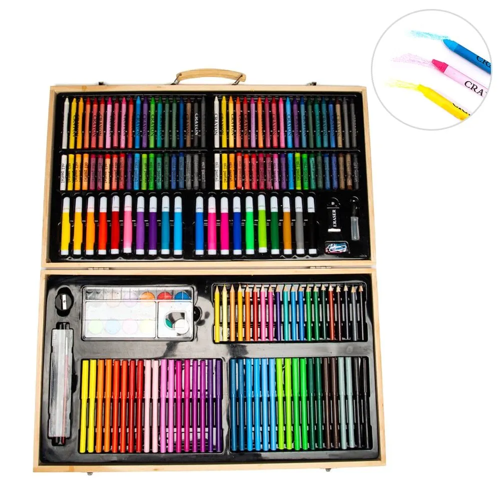 180 Pcs Art Set Children/Kids Coloring Drawing Painting Arts & Crafts Case