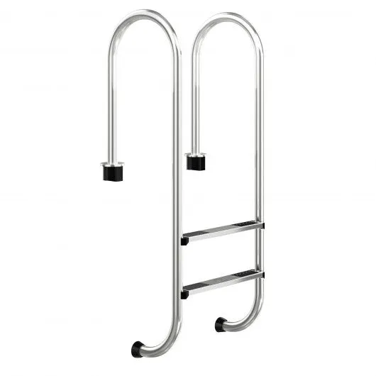 2-Step Swimming Pool Ladder Stainless Steel with Non-Slip Steps