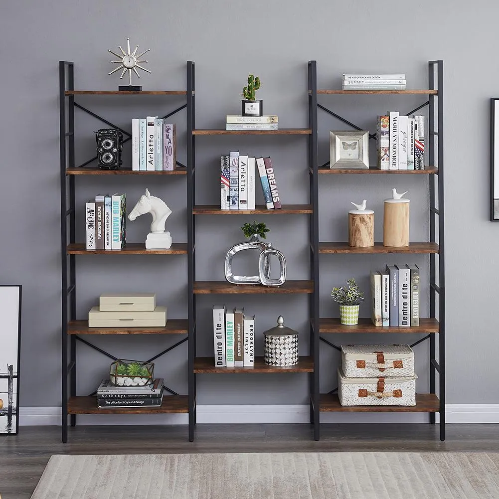 Adjustable Multi-Functional Vintage Industrial Bookshelf