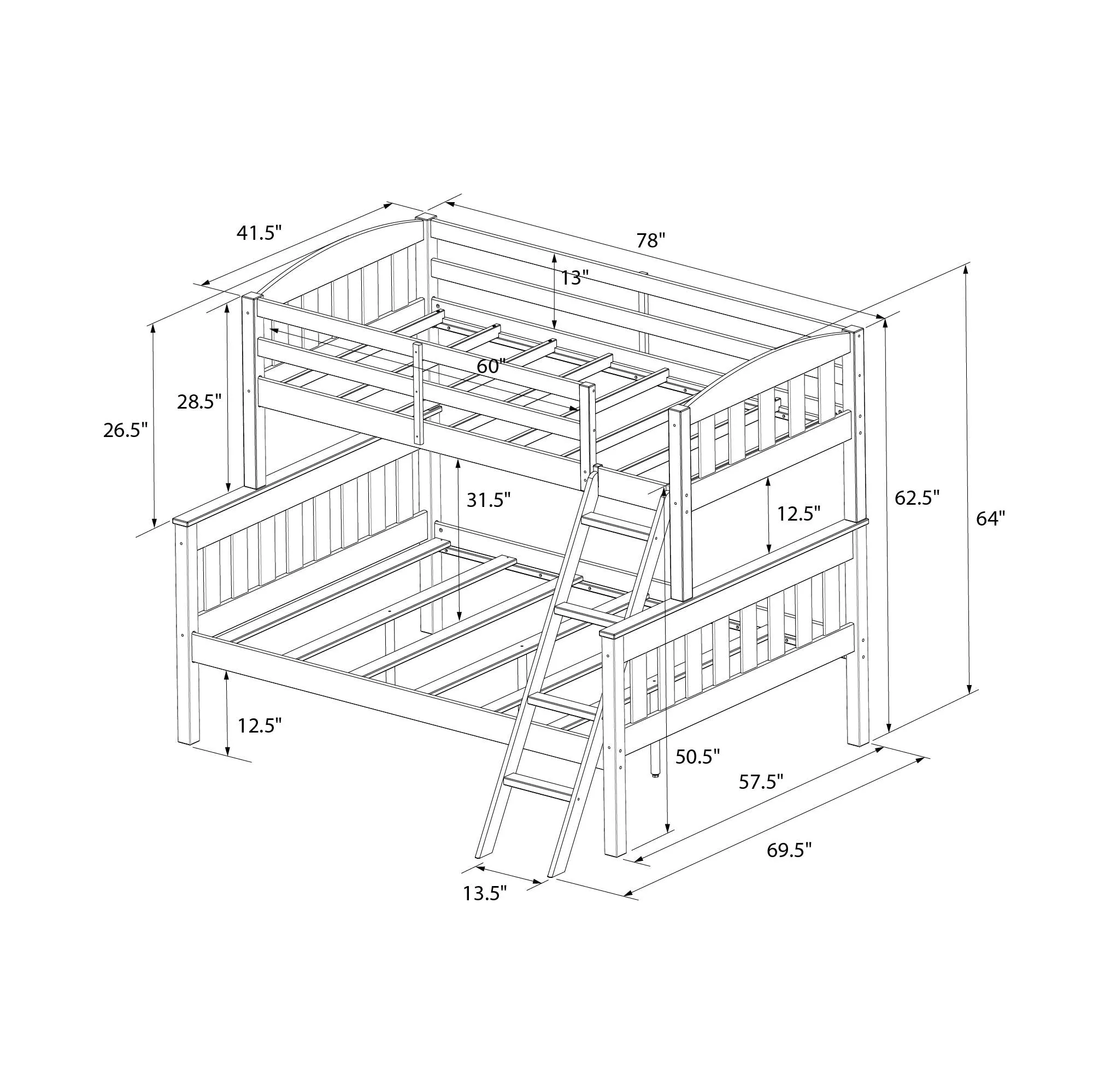 Airlie Wood Bunk Bed