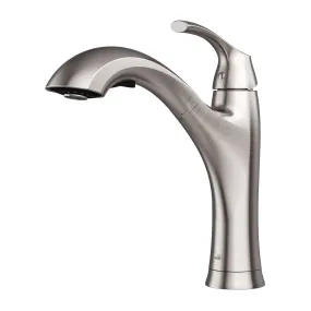 Allora USA - A-720-BN Single Handle Kitchen Faucet in Brushed Nickel