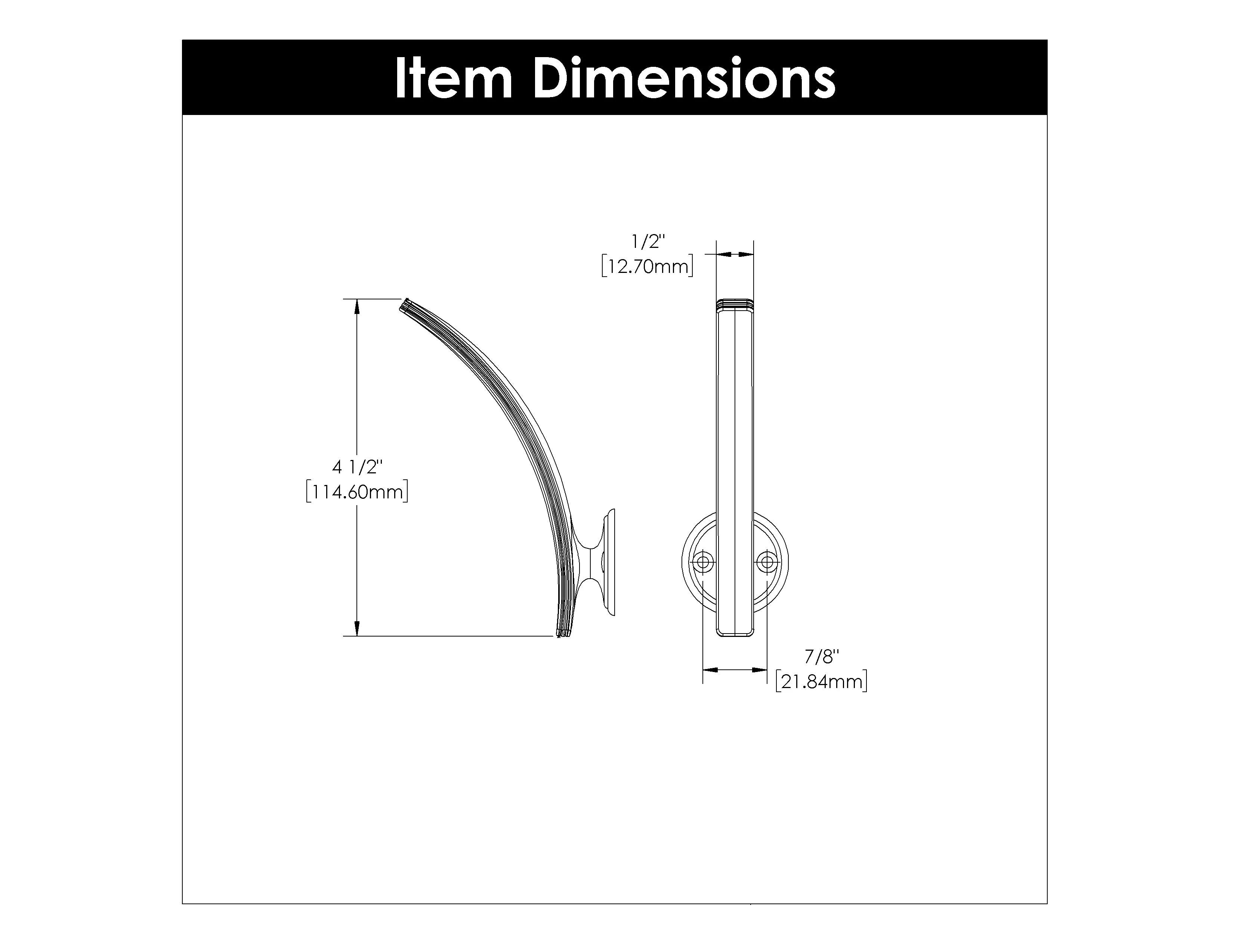 American Diner Signature Hook, 7/8" C/C - CTG3792