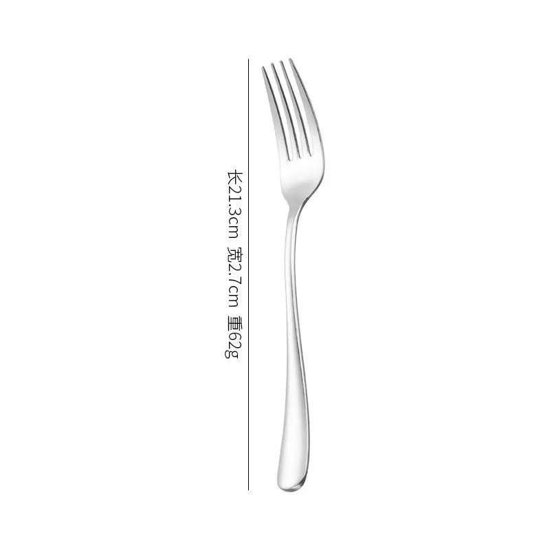 Baike Steak Knife Thick 081 Series Stainless Steel Western Food Knife, Fork and Spoon Suit Dessert Fork Spoon