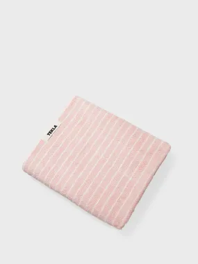 Bath Towel in Shaded Pink Stripes