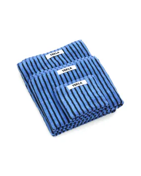 Bath Towel (Striped) - Blue / Black