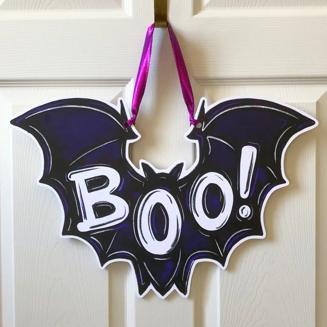 Boo! Bat Door Hanger