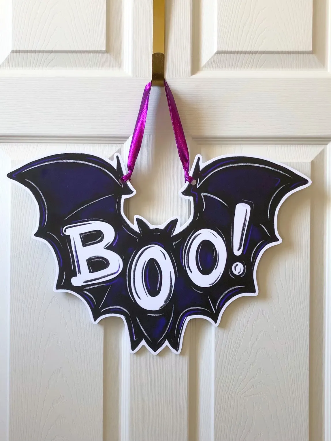 Boo! Bat Door Hanger