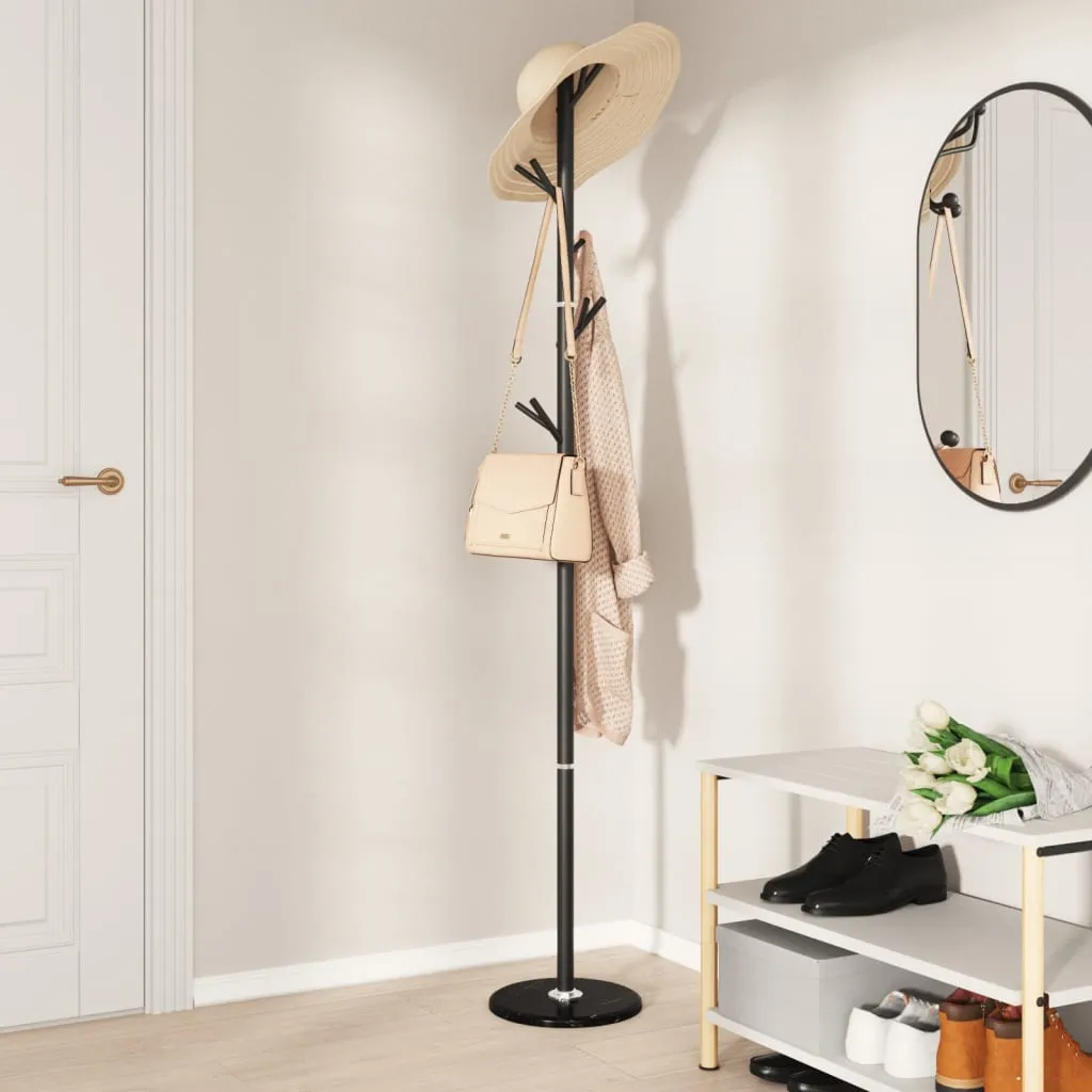 Coat Stand Black 175 cm Powder-coated Iron