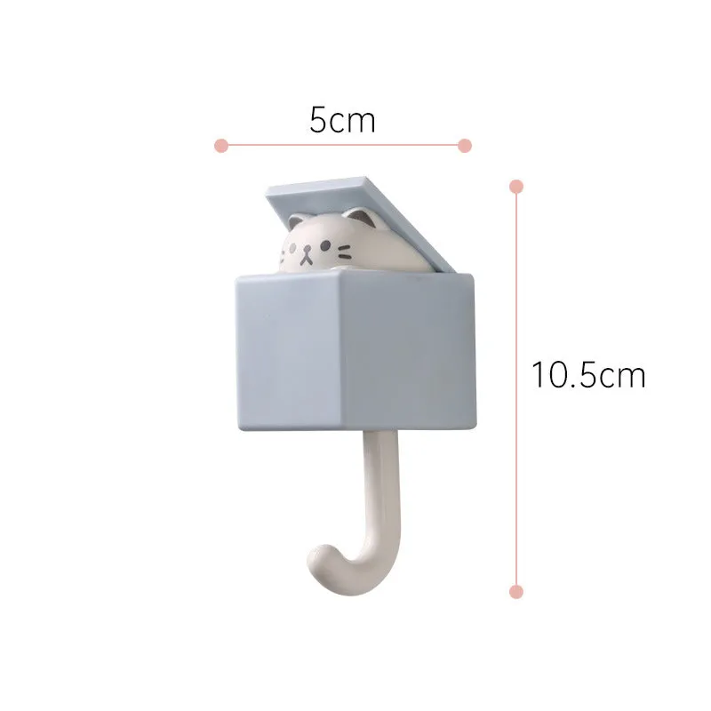 Cute Animal Punch Hole Clothes Hanging Hook, HG0098