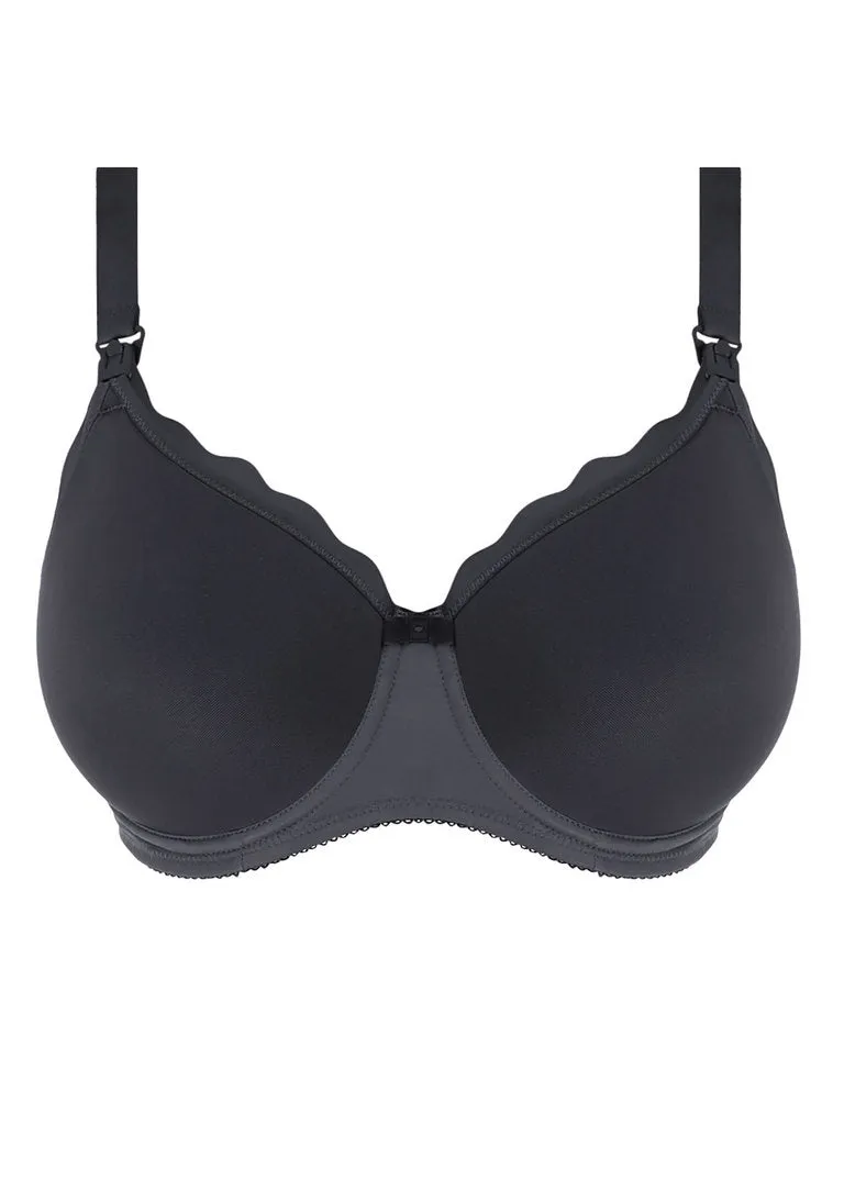 Freya Pure Sculpt Molded Soft Cup Nursing Bra, Slate