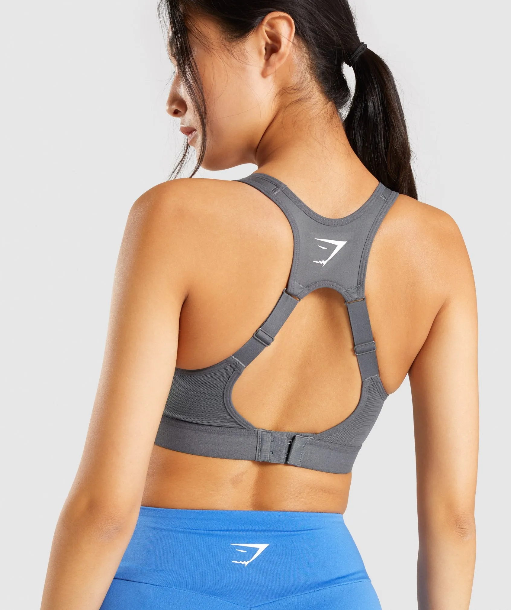 Gymshark Open Back Sports Bra - Charcoal