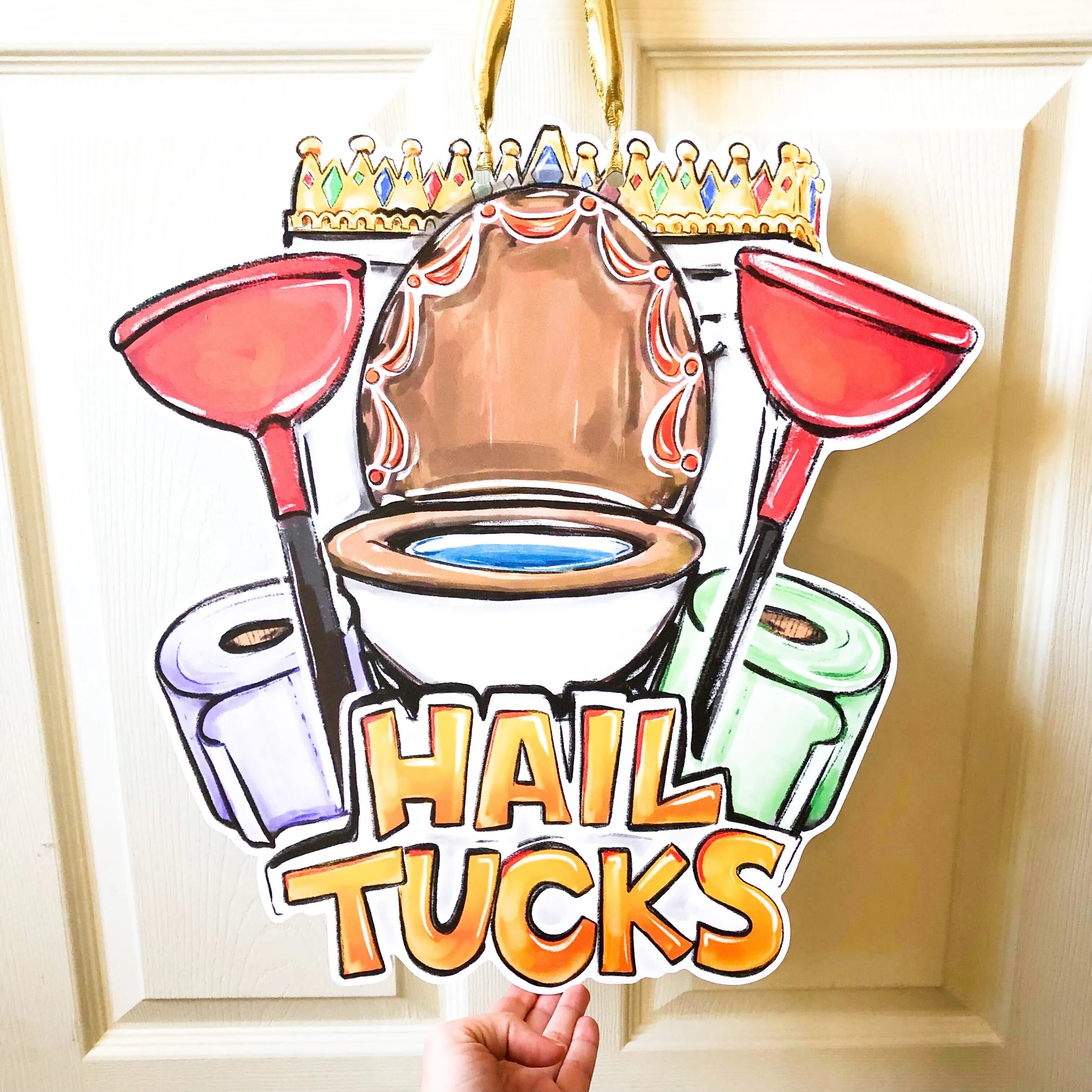 Hail Tucks Door Hanger