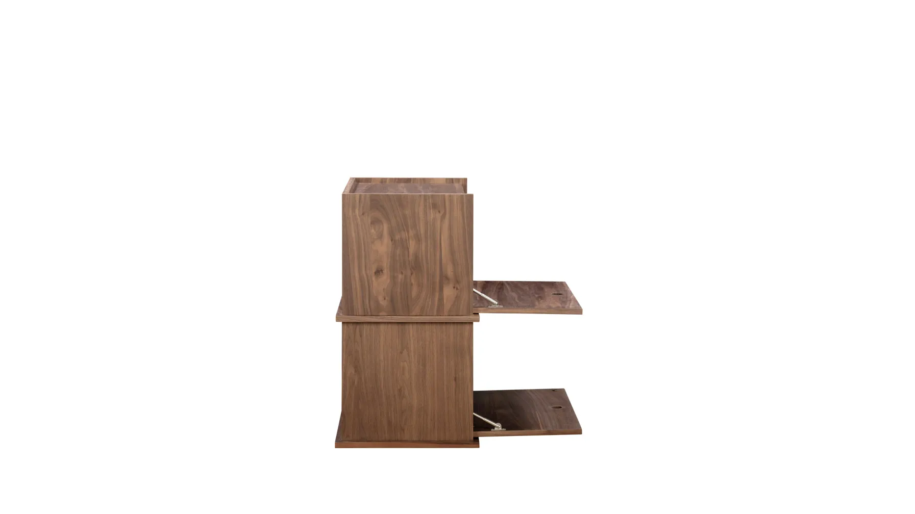 Keep Stacking Storage System 2-Piece, Closed, Walnut