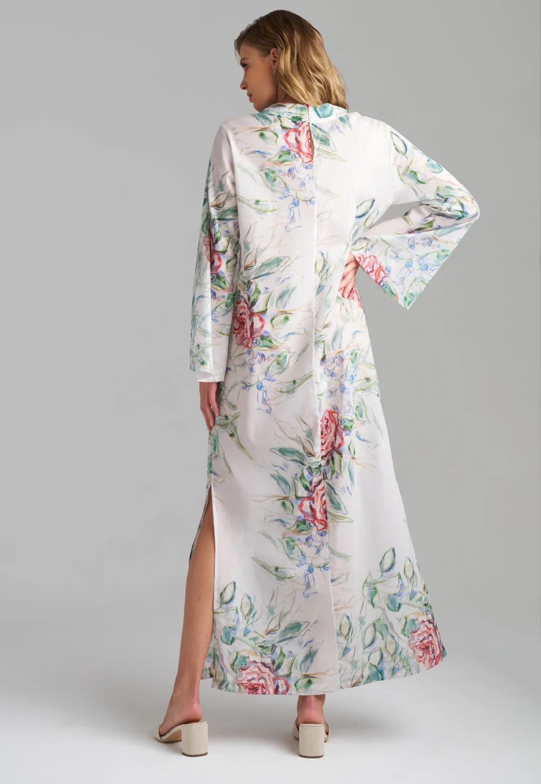 Lorelle Cotton Kaftan in Primrose