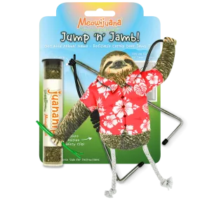 Meowijuana Jump 'n' Jamb Get Wild Sloth Cat Toy