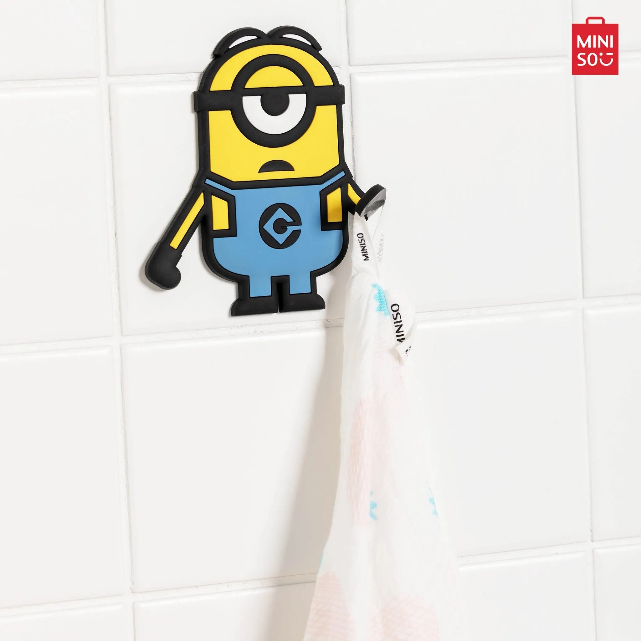 MINISO Minions Collection PVC Soft Rubber Hook 1pc(Random Color)