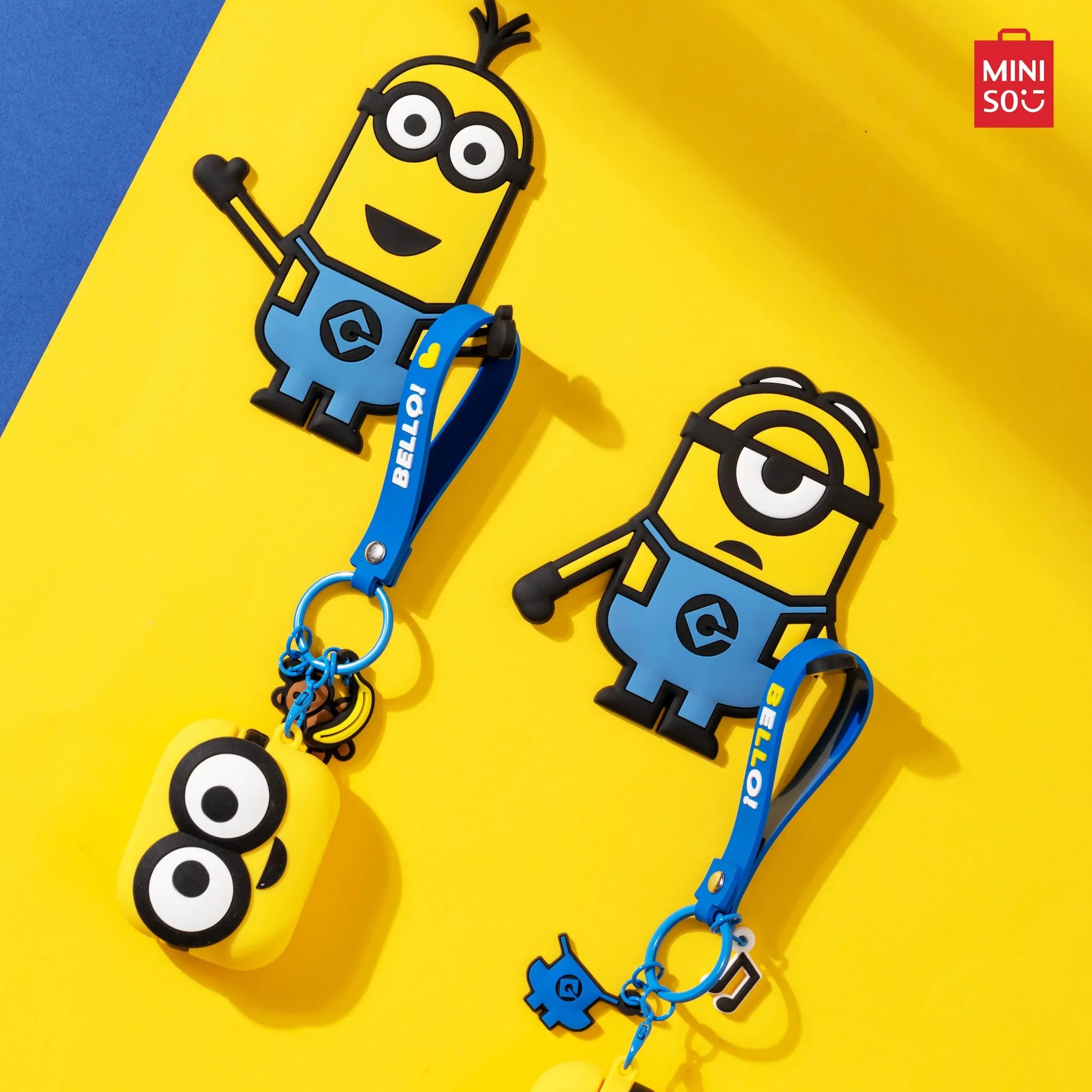 MINISO Minions Collection PVC Soft Rubber Hook 1pc(Random Color)