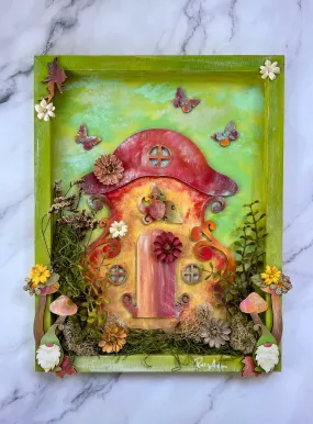 Mushroom Cottage Painting