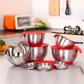 Non-Slip Multifunctional Grater Mixing Bowls