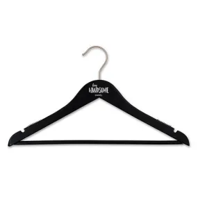 Personalized Black Wooden Groom Groomsmen Suit Hanger