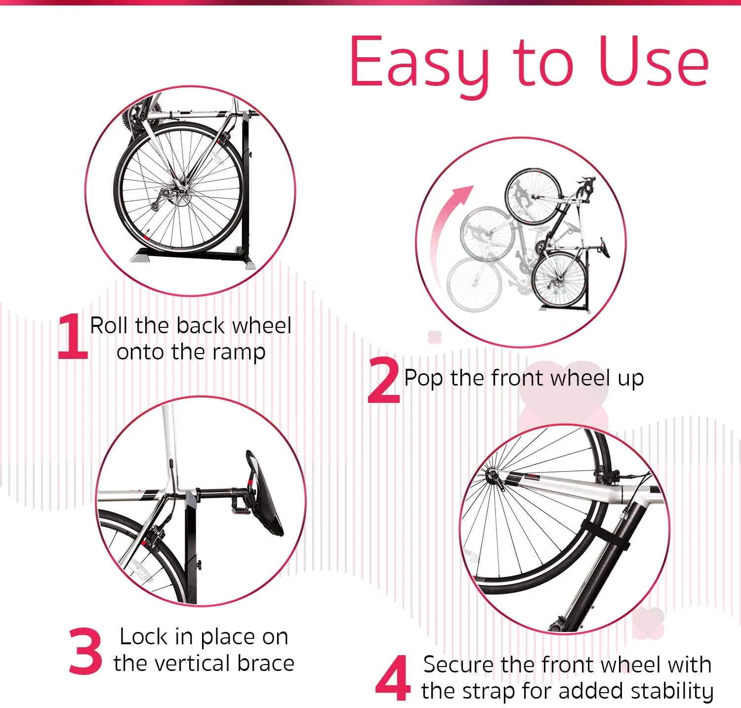 Portable Space-Saving Bike Nook Stand Rack