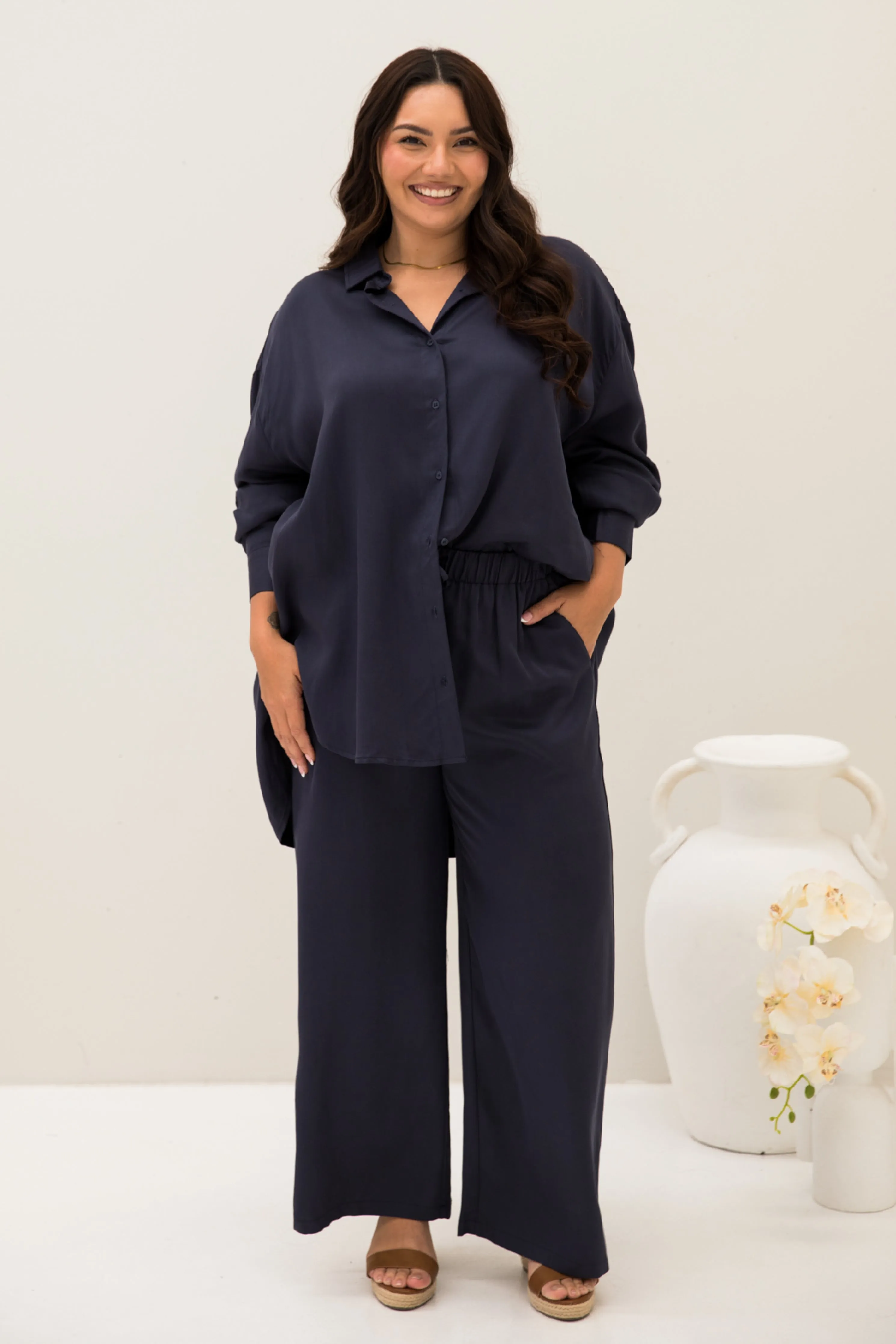 Samara Pant in Regatta Tencel