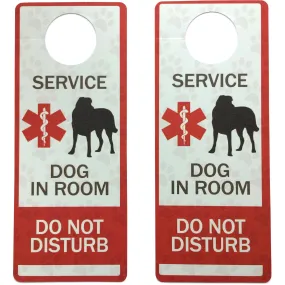 Service Dog Door Hanger - Plastic - 2 Pack