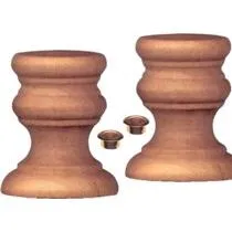 Shabbat Candlesticks for Decorating ( 2'' tall Wood) - Set of 20 Pairs - Great for Classroom