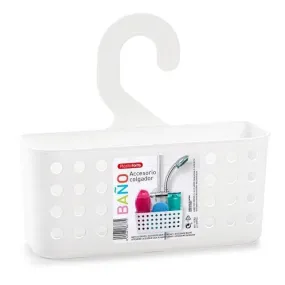 Shower Hanging Storage Basket - White