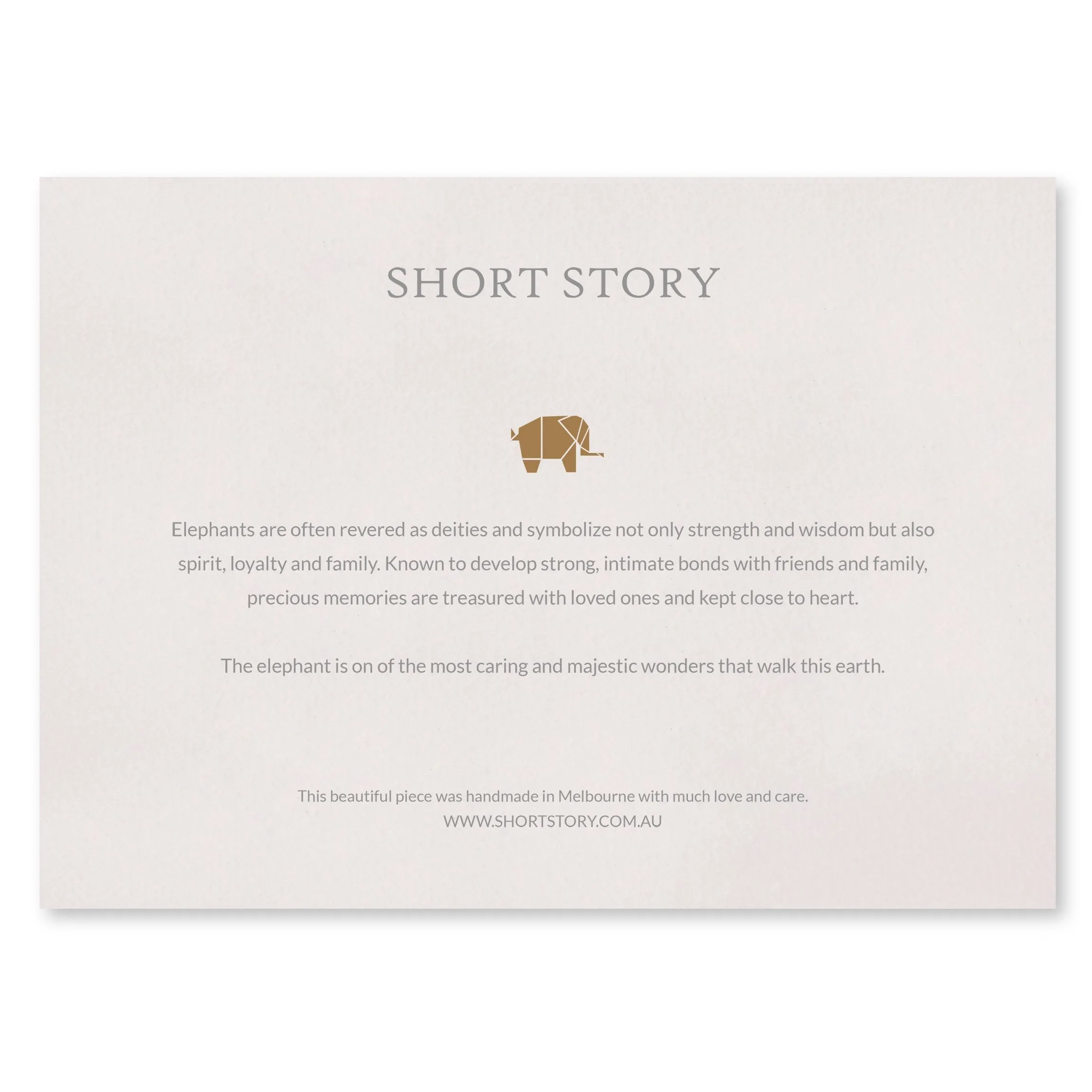 Small White Frame Happy Elephant Blue