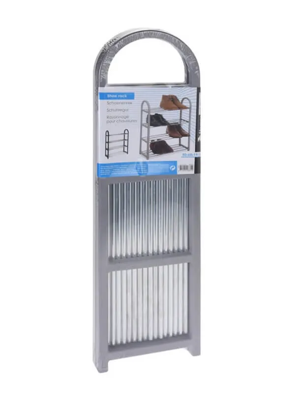 Steel Shoe Rack with 4 Shelves