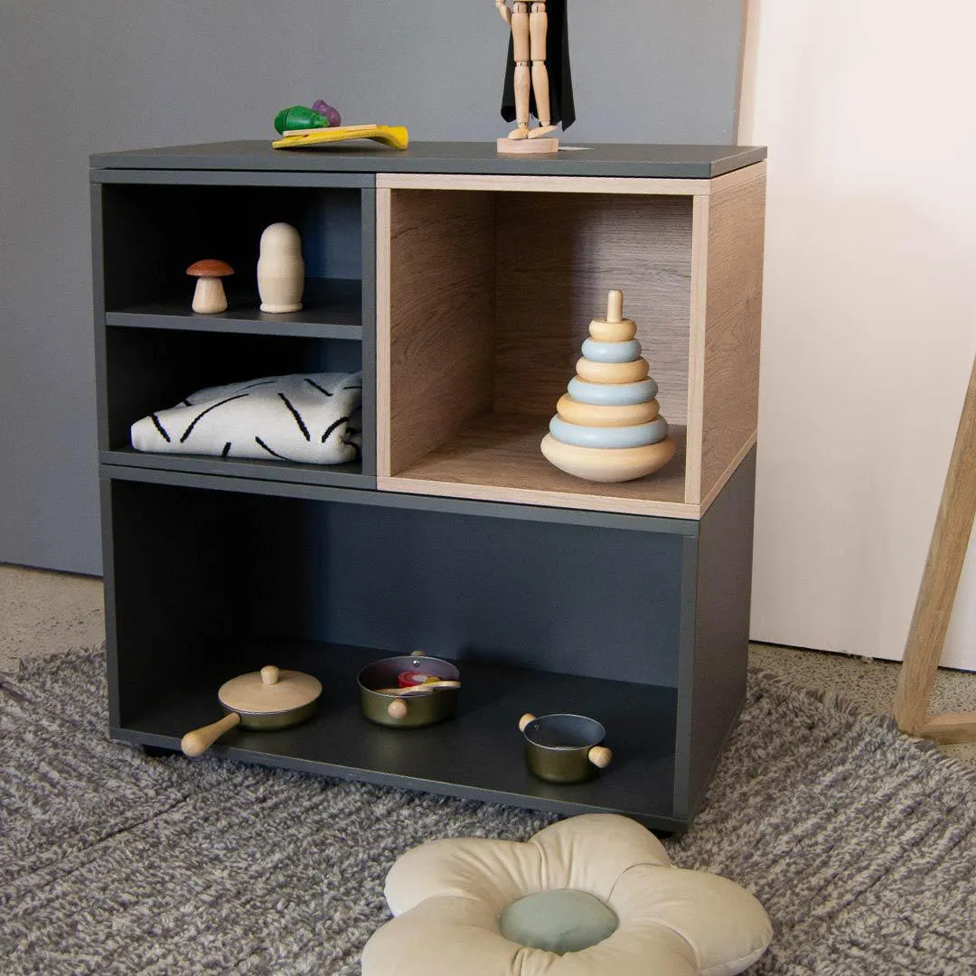 Tom Tom Cubby - Charcoal & Oak