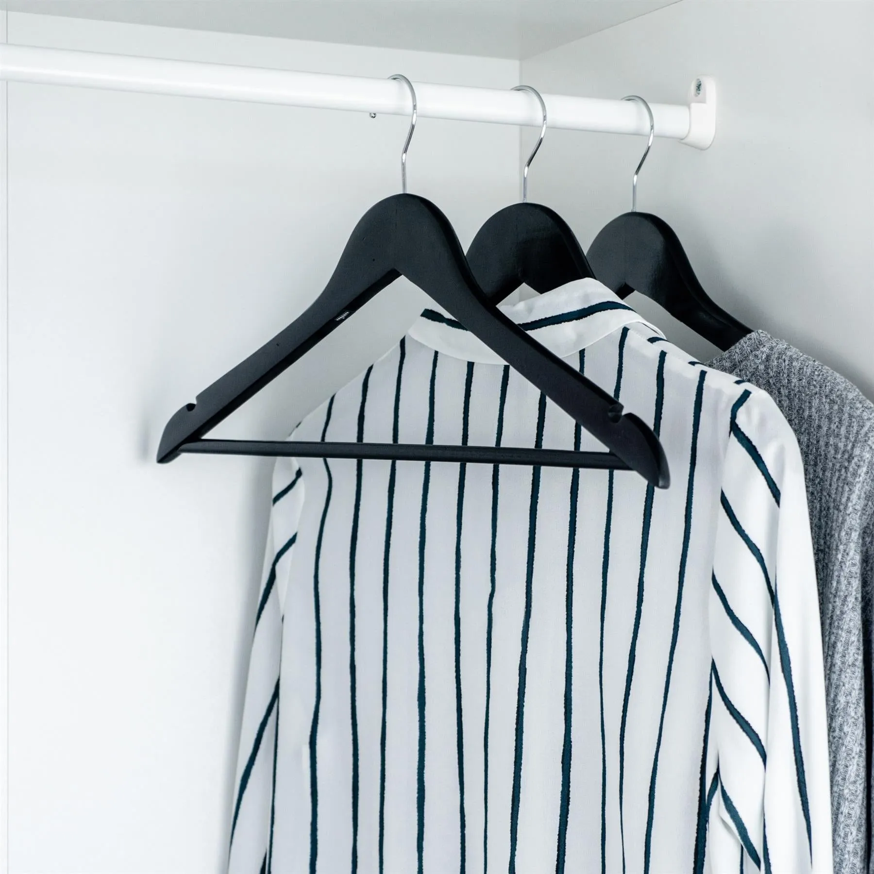 Wooden Coat Hangers - Pack of 10 - By Harbour Housewares