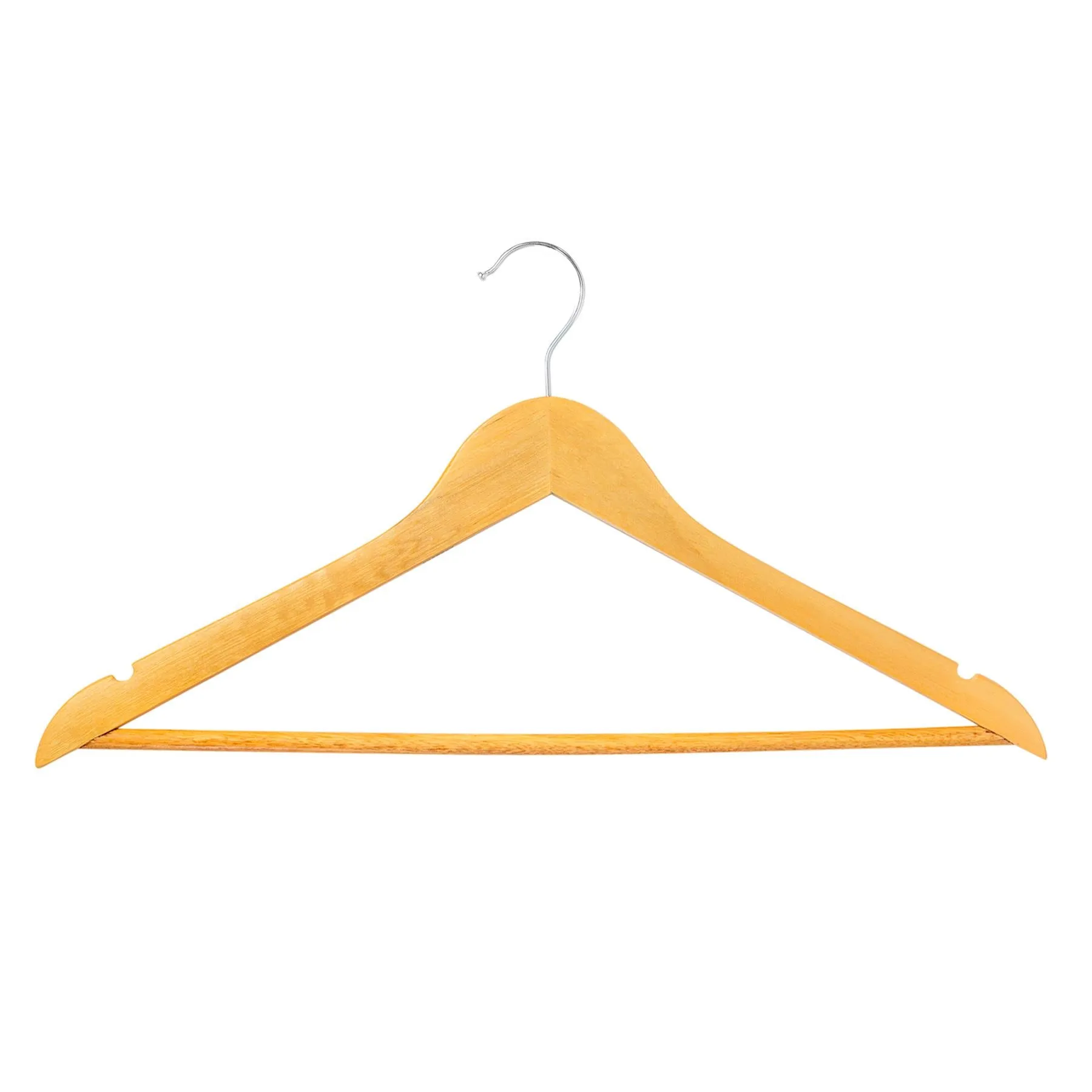 Wooden Coat Hangers - Pack of 10 - By Harbour Housewares