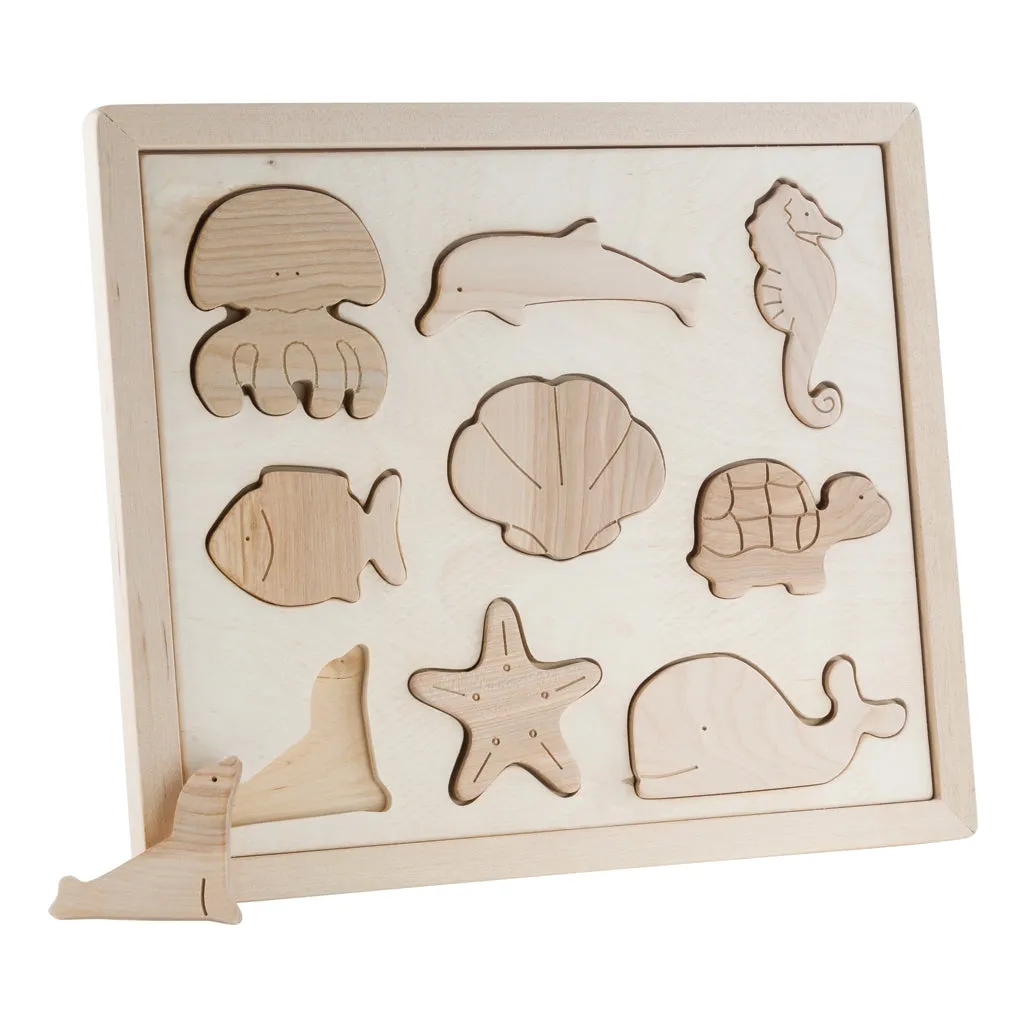 Wooden Sorting Puzzle - Sea Creatures