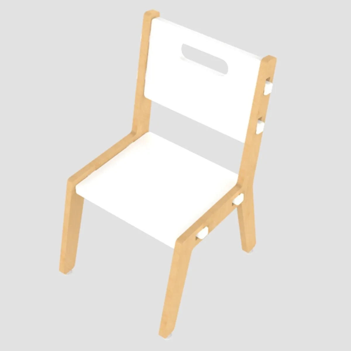 X&Y Grey Guava Chair - White