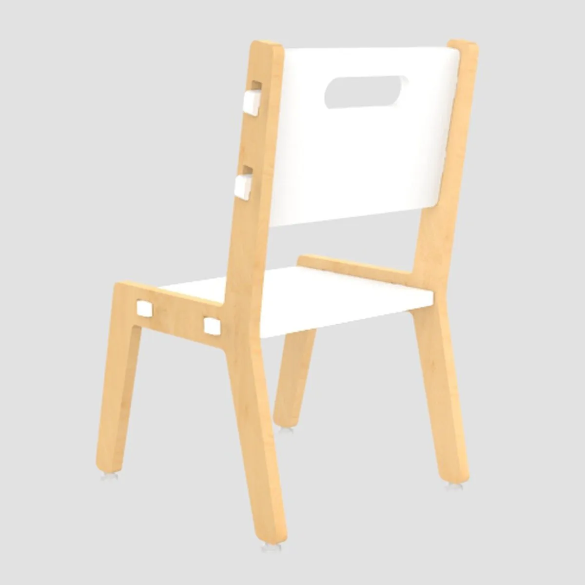 X&Y Grey Guava Chair - White