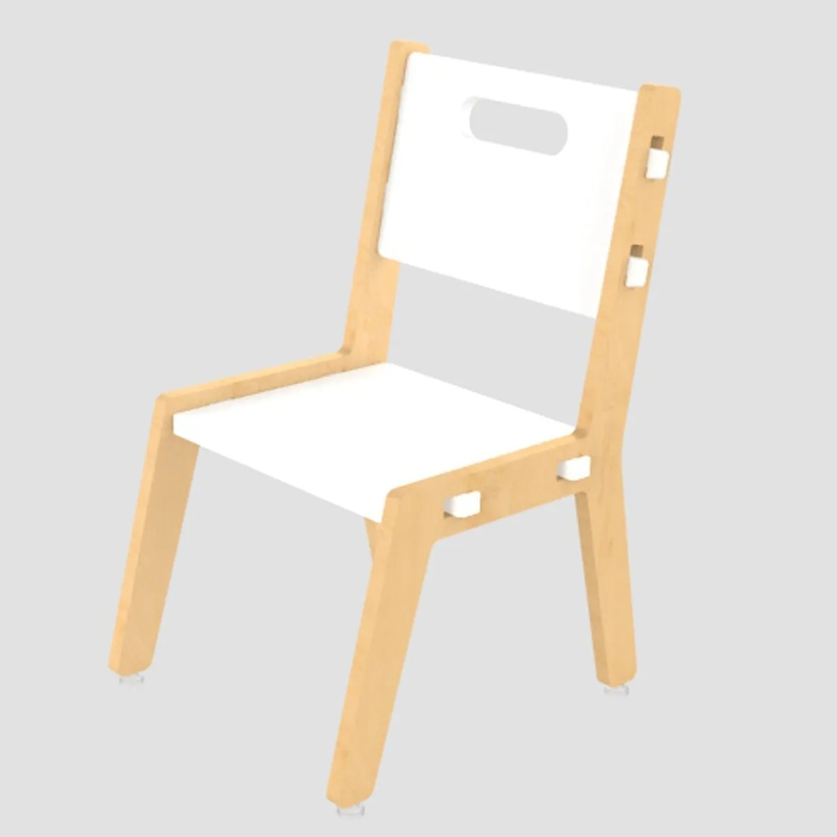 X&Y Grey Guava Chair - White